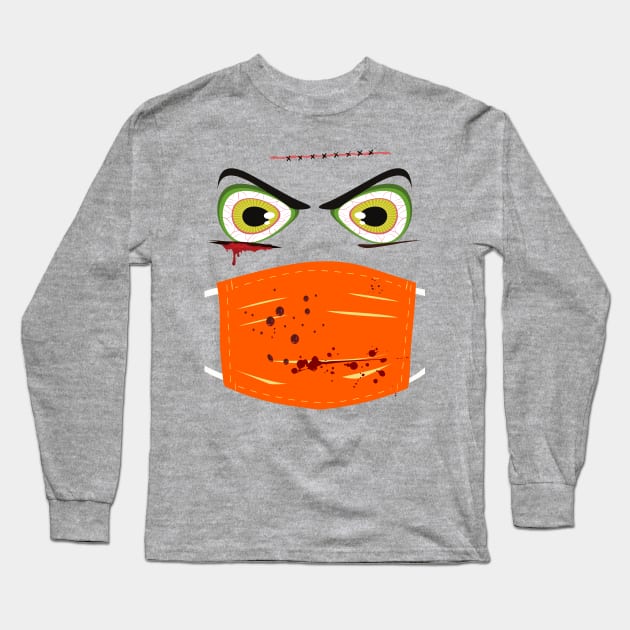 Monster in a Mask! Long Sleeve T-Shirt by TJWDraws